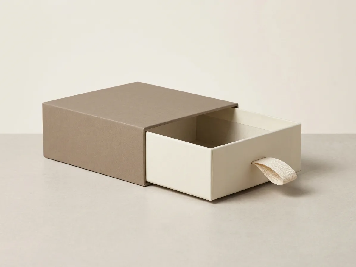 Custom drawer box, shown open to reveal the construction