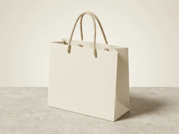 Custom rope handle paper bags