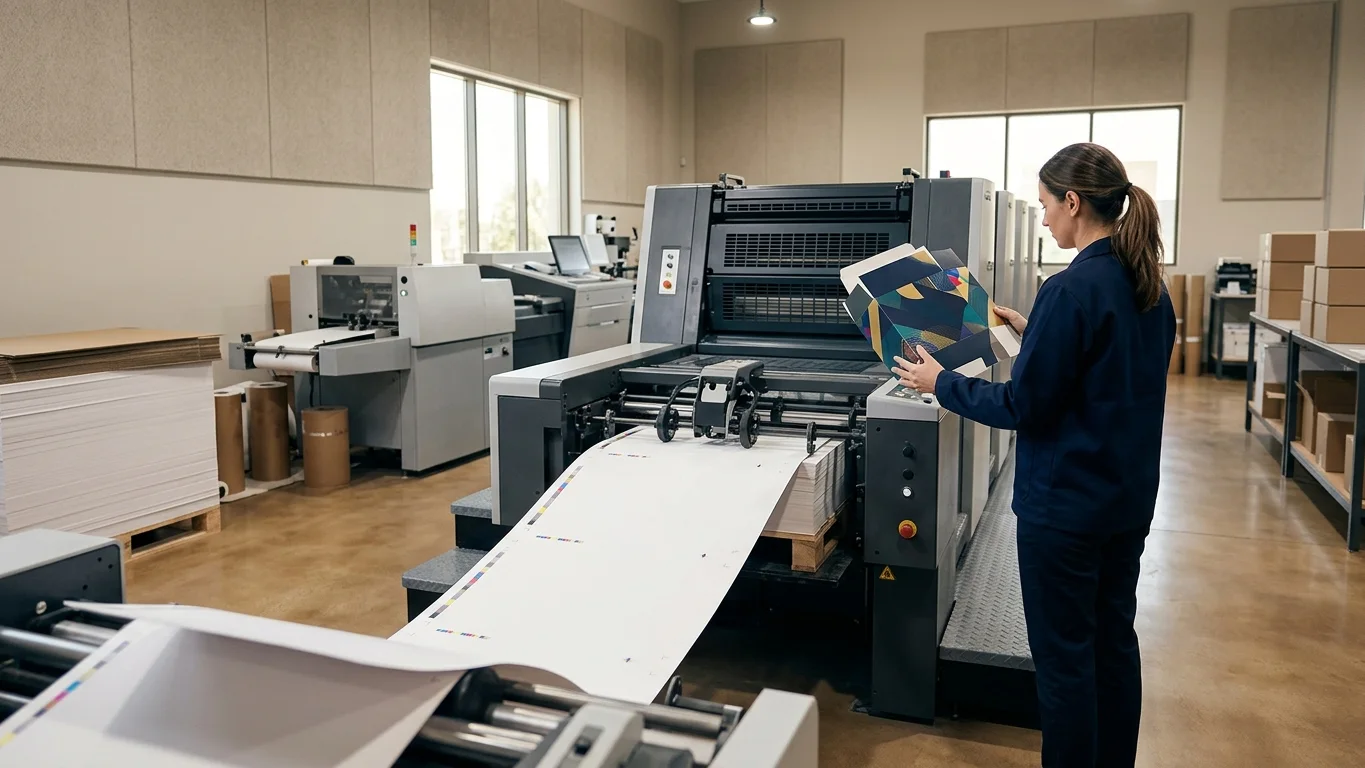 Commercial packaging printing production